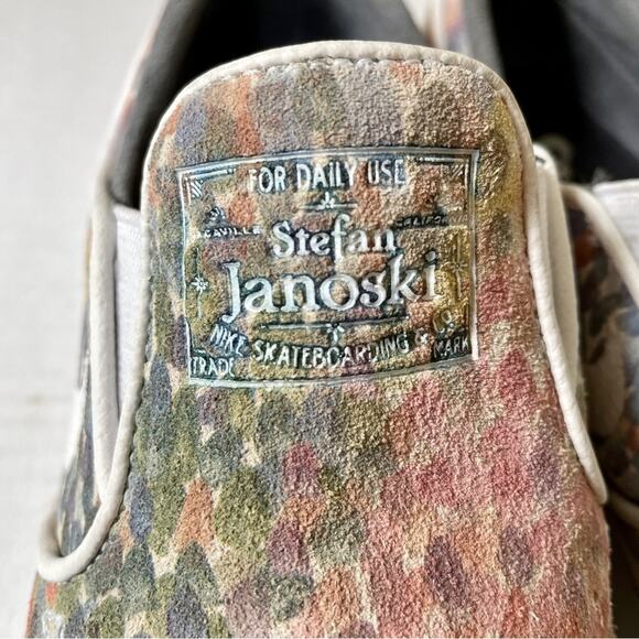 Nike SB Zoom Stefan Janoski Skateboarding Slip-On Watercolor Suede Men’s 4.5 main image 12